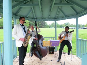 The Ritz Trio performing at Glencorse House