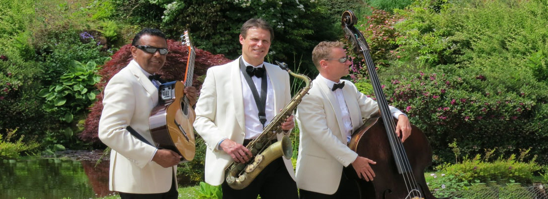 Photo of The Ritz Trio Playing at balbirnie House Wedding Venue